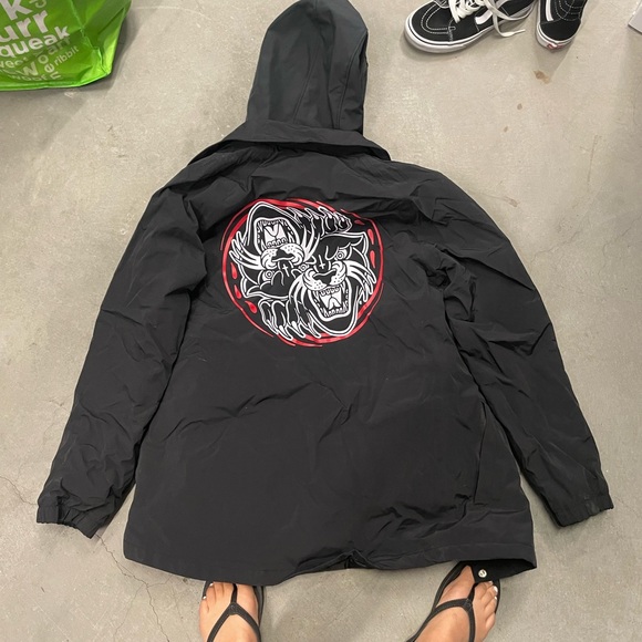 Black Button Down Snow Jacket - Picture 2 of 3